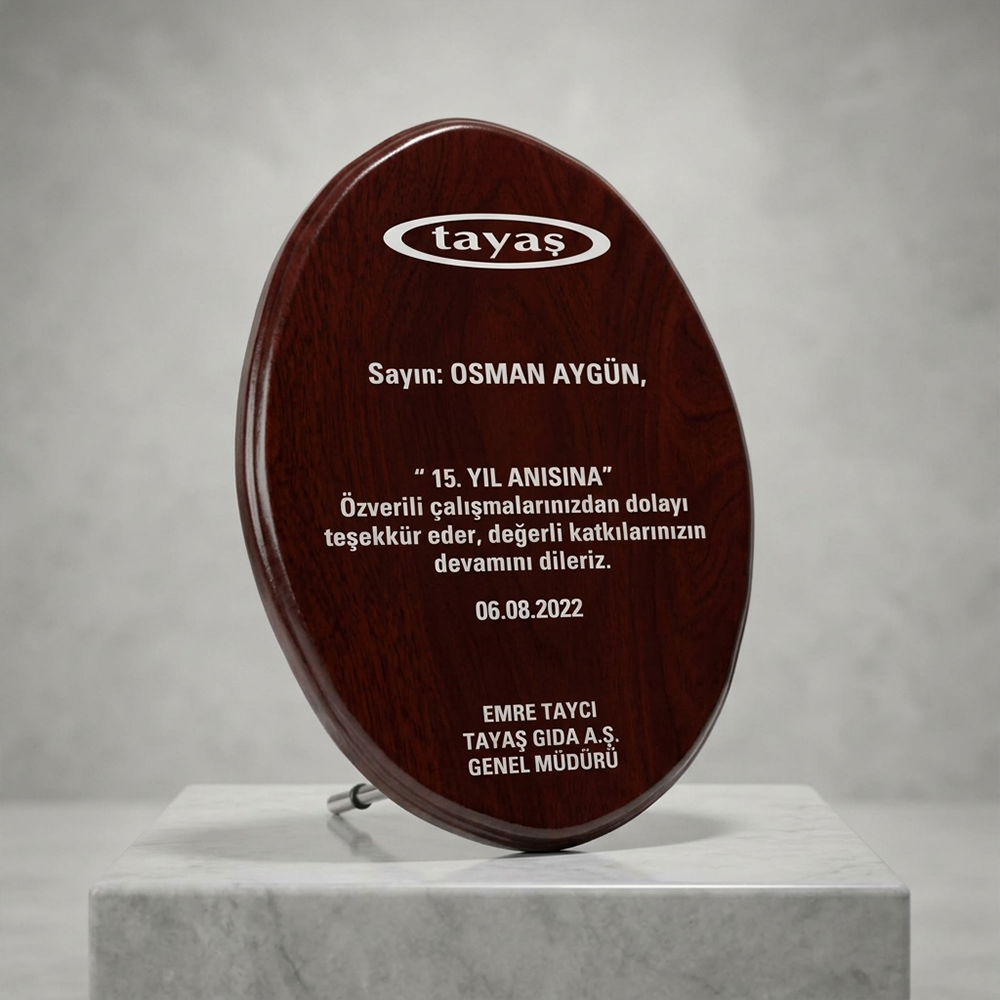 Ahşap Plaketler