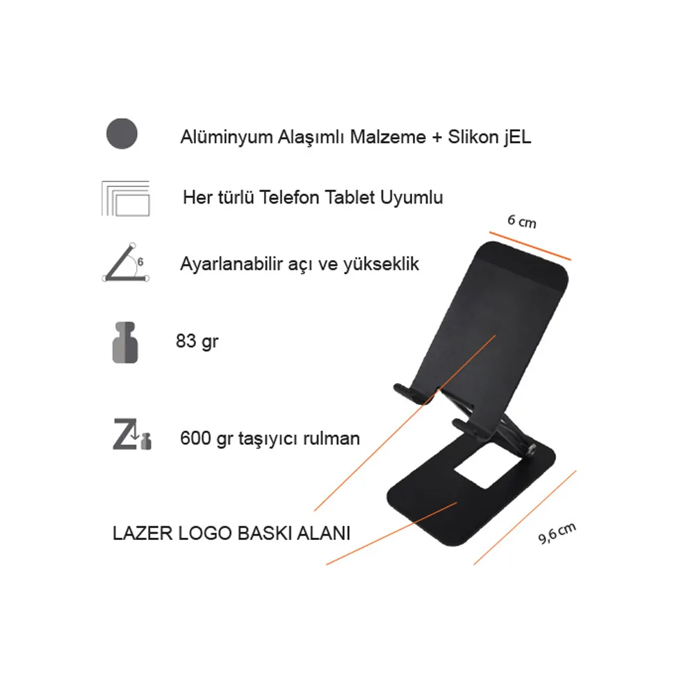 Metal Telefon Tutucu