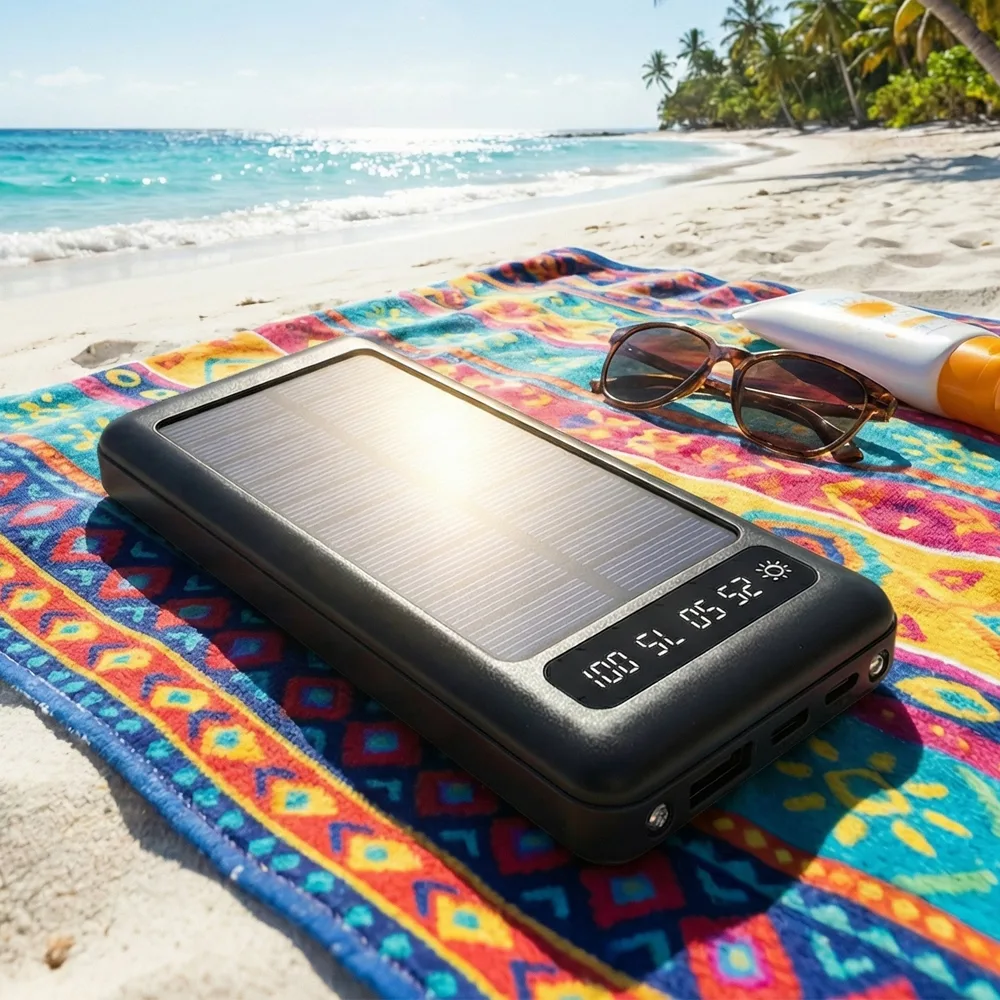 Güneş Enerjili Powerbank 10000 mAh
