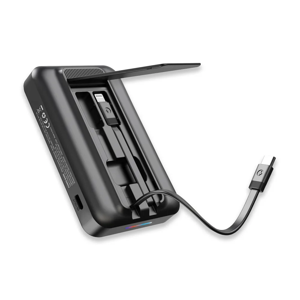 Işıklı Logo 15W MagSafe Powerbank 10000 mAh (Telefon, Saat, Kulaklık))