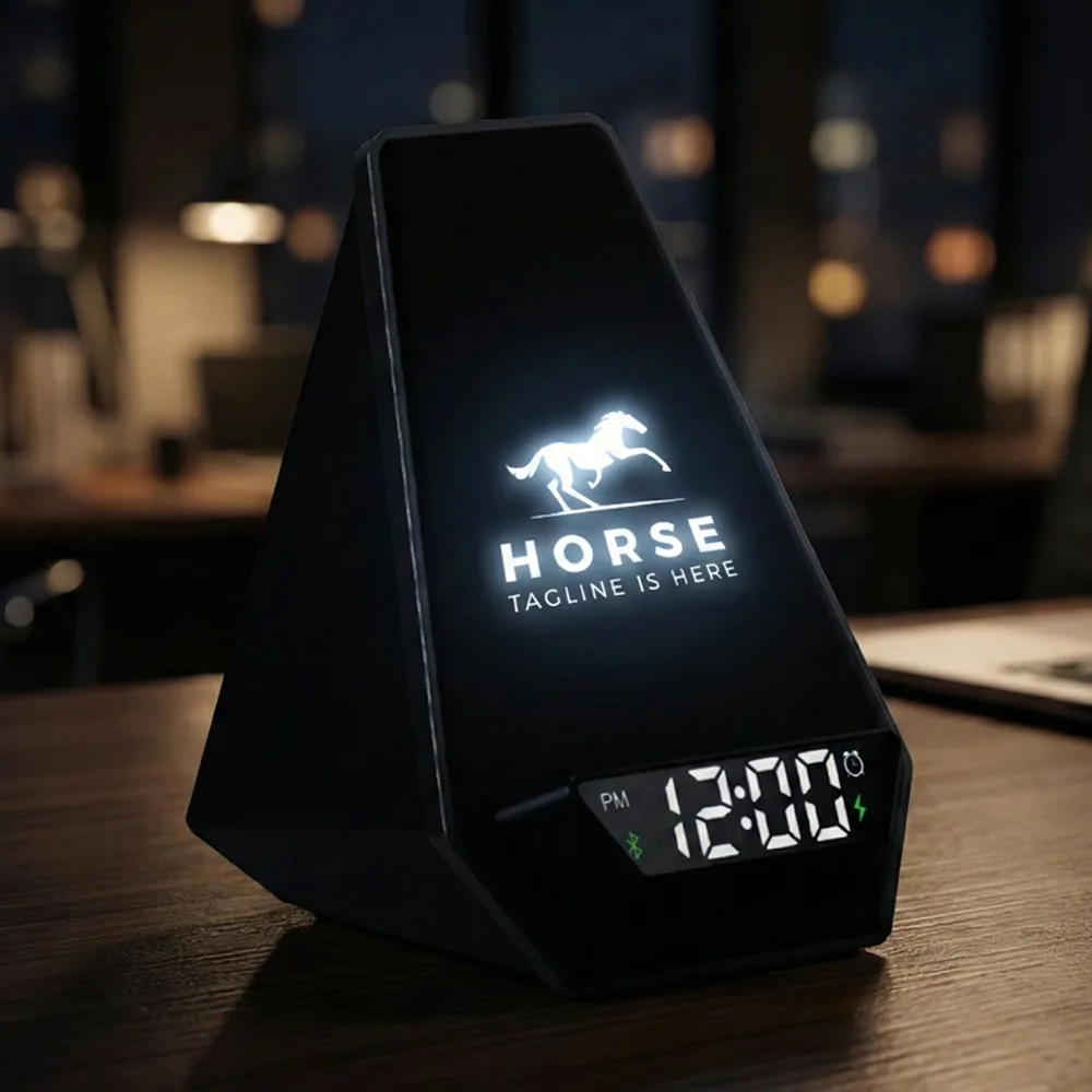 Işıklı Logo Hoparlörlü Kablosuz Șarj Standı