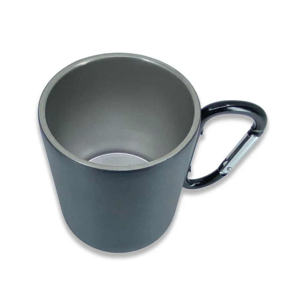 Karabinalı Çelik Bardak 280 ml