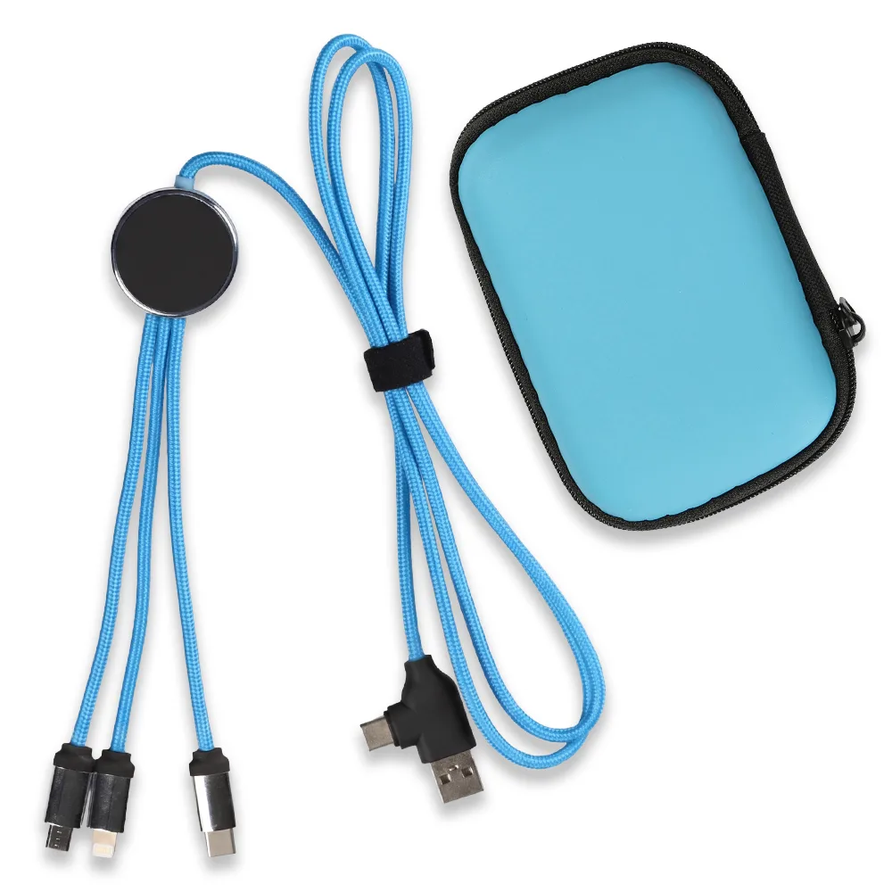 Işıklı Logo 60W Hızlı Type-C Uçlu Data Transferli Şarj Kablosu (Çantalı)