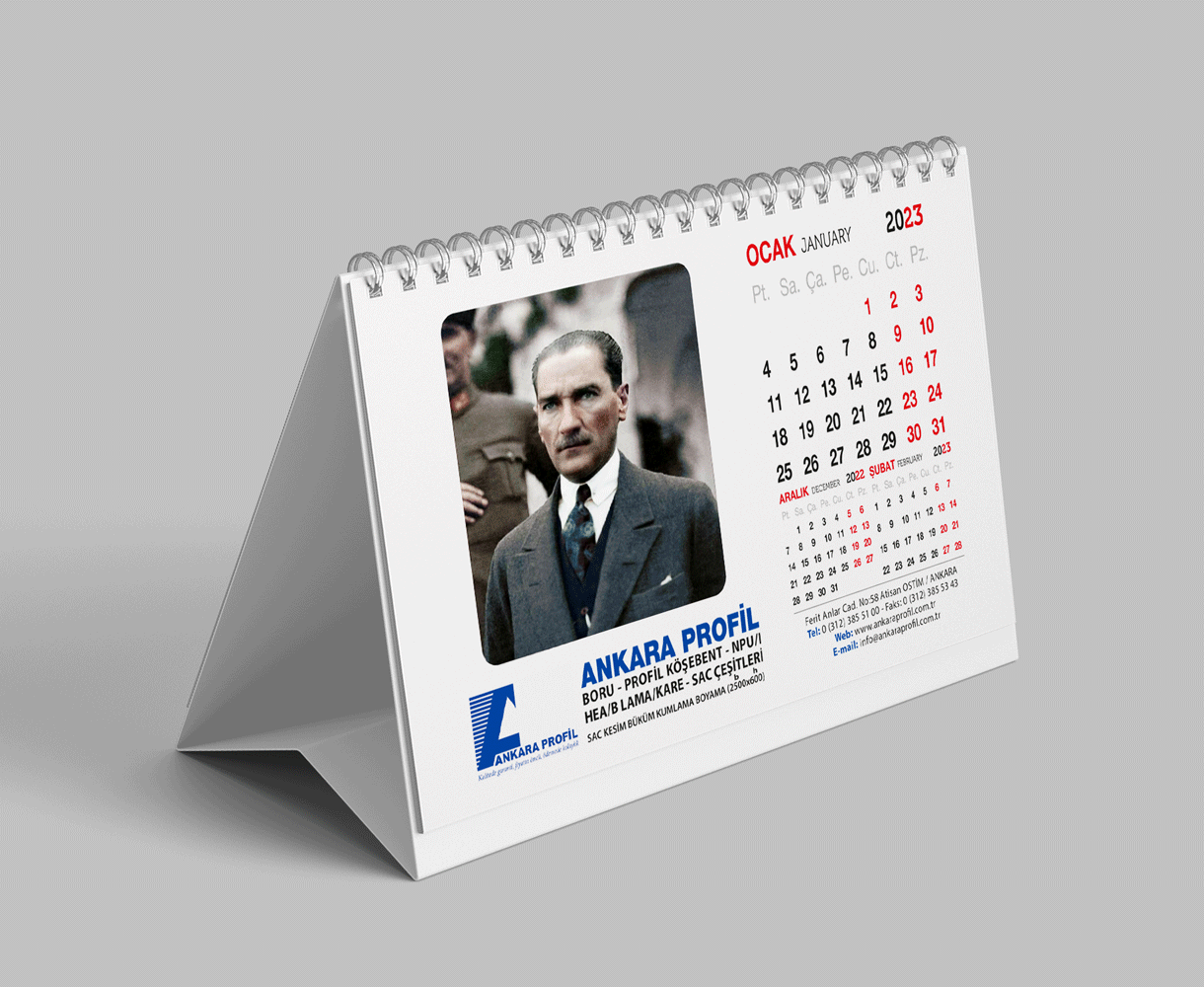 Desk Calendar Unilens Lenticular Bask Promosyon Matbaa Desk Calendar Unilens Lenticular Bask Promosyon Matbaa